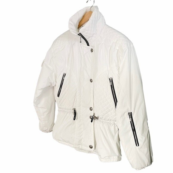 Vintage Nils Snow Jacket Winter White Anorak Women’s Size Medium Ski Snowboard - Picture 9 of 16